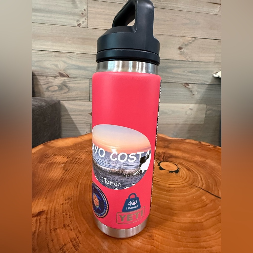 Yeti Pink Stainless Steel Water Bottle
